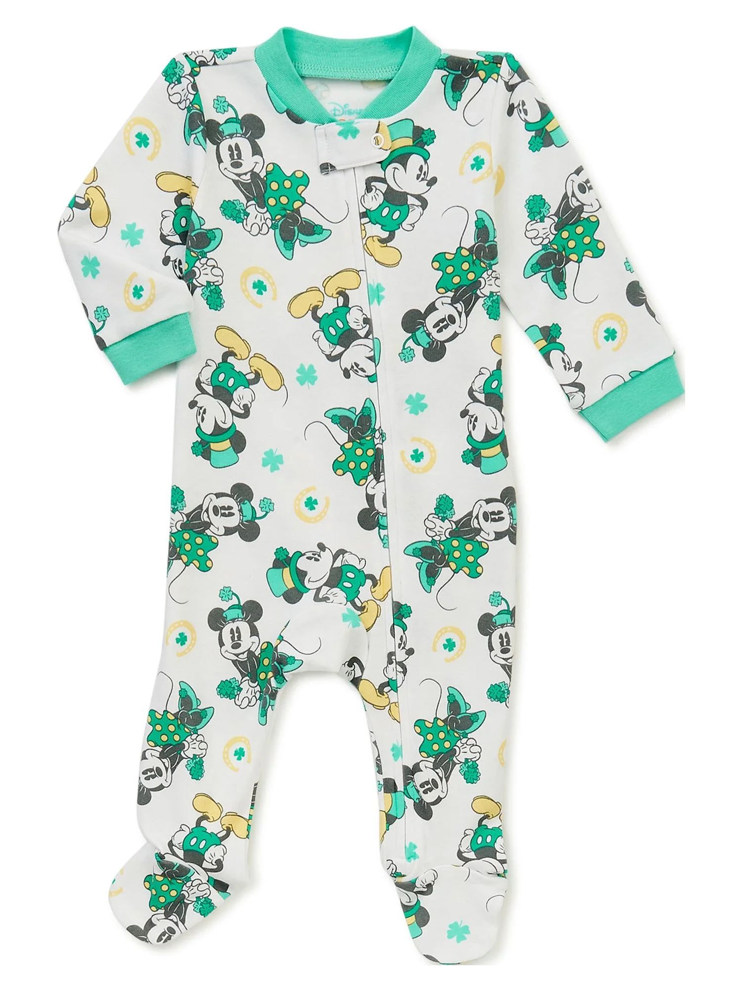 Mickey Mouse St. Patrick's Day Baby Boy and Girl Unisex Blanket Sleeper, Sizes NB-9M | Walmart (US)