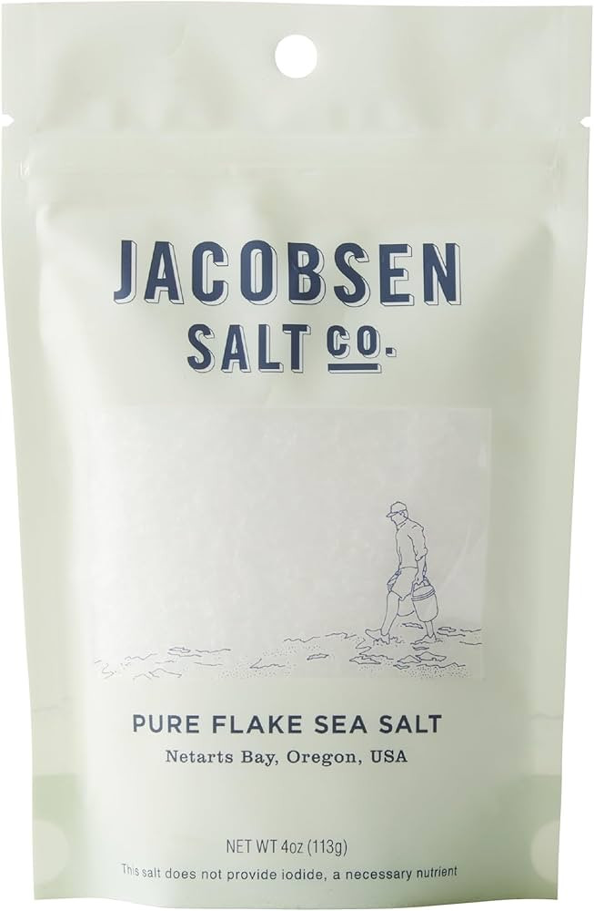 Jacobsen Salt Co. Pure Flake Sea Salt – Kosher Salt, Coarse, Non-Iodized Made in USA, Non-GMO, ... | Amazon (US)