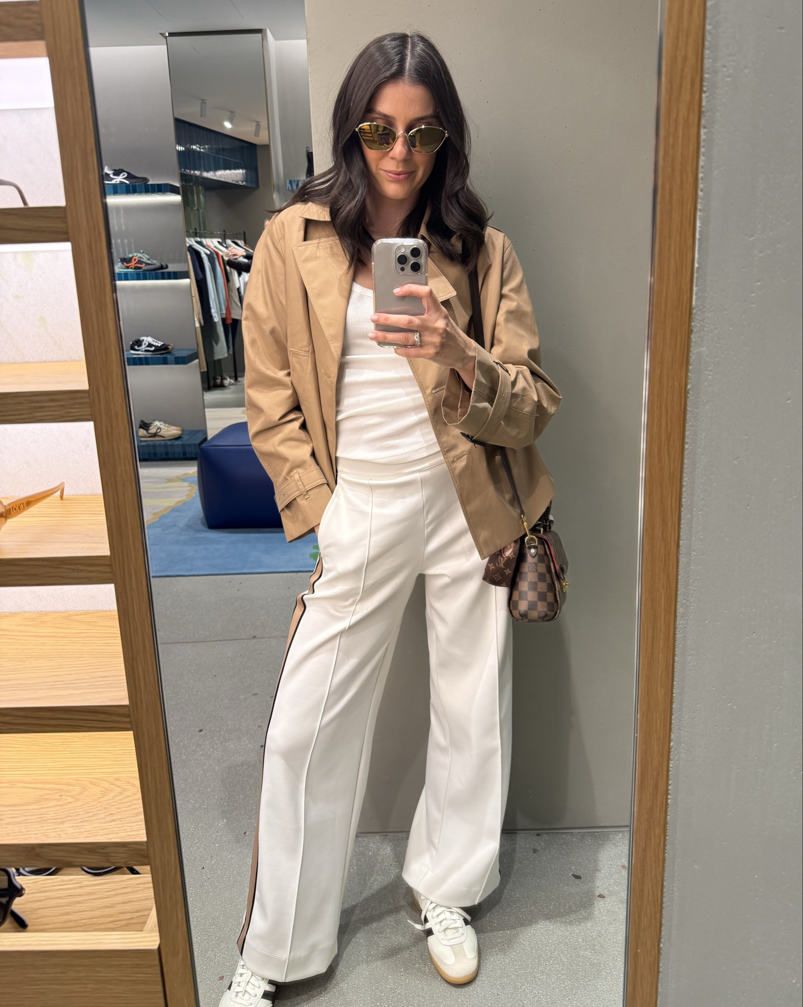 Winter OOTD featuring elevated track pants and a cropped trench x 

#LTKstyletip #LTKaustralia