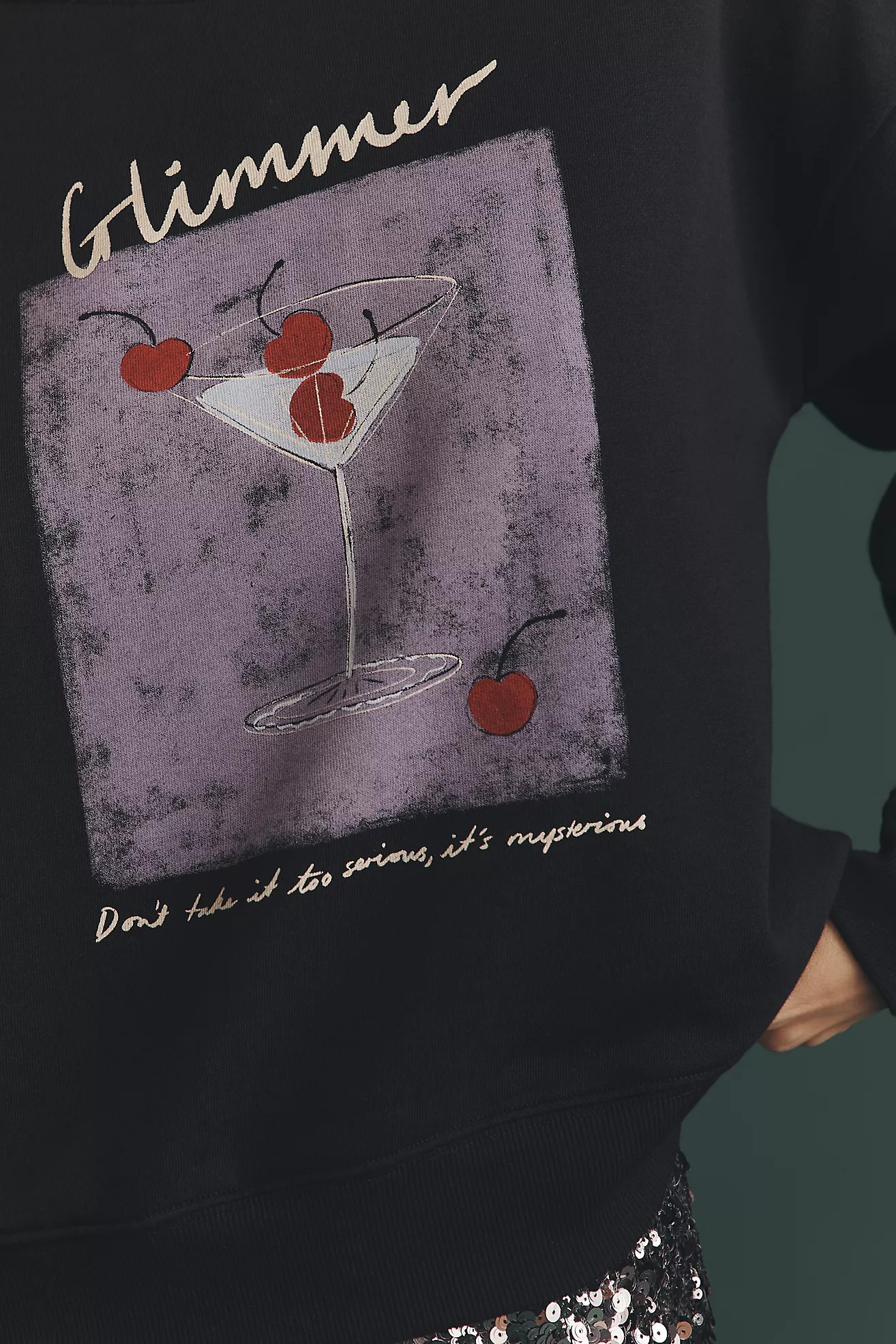 Maeve x Natalia Bagniewska Cocktail Sweatshirt | Anthropologie (US)