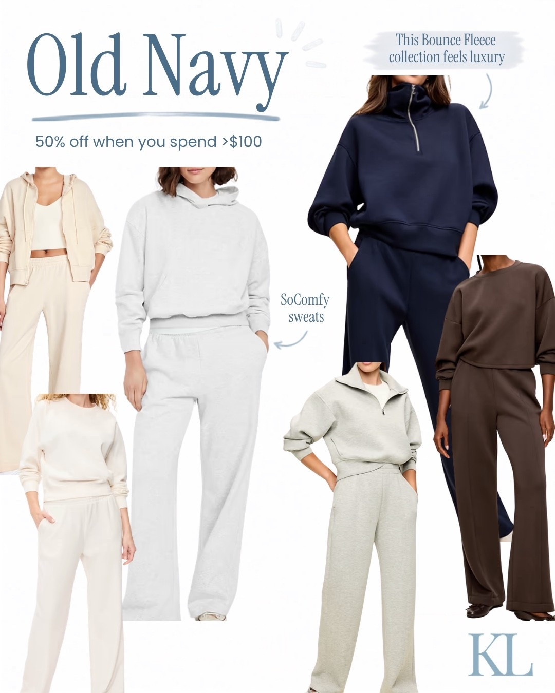 Old Navy sweats 🤌🏻🤌🏻🤌🏻🤌🏻 and their Bounce Fleece collection is so luxe feeling! Check these out for 50% OFF when you spend >$100 #oldnavy #oldnavystyle #momstyle

#LTKmomlife #LTKSaleAlert #LTKmorningroutine