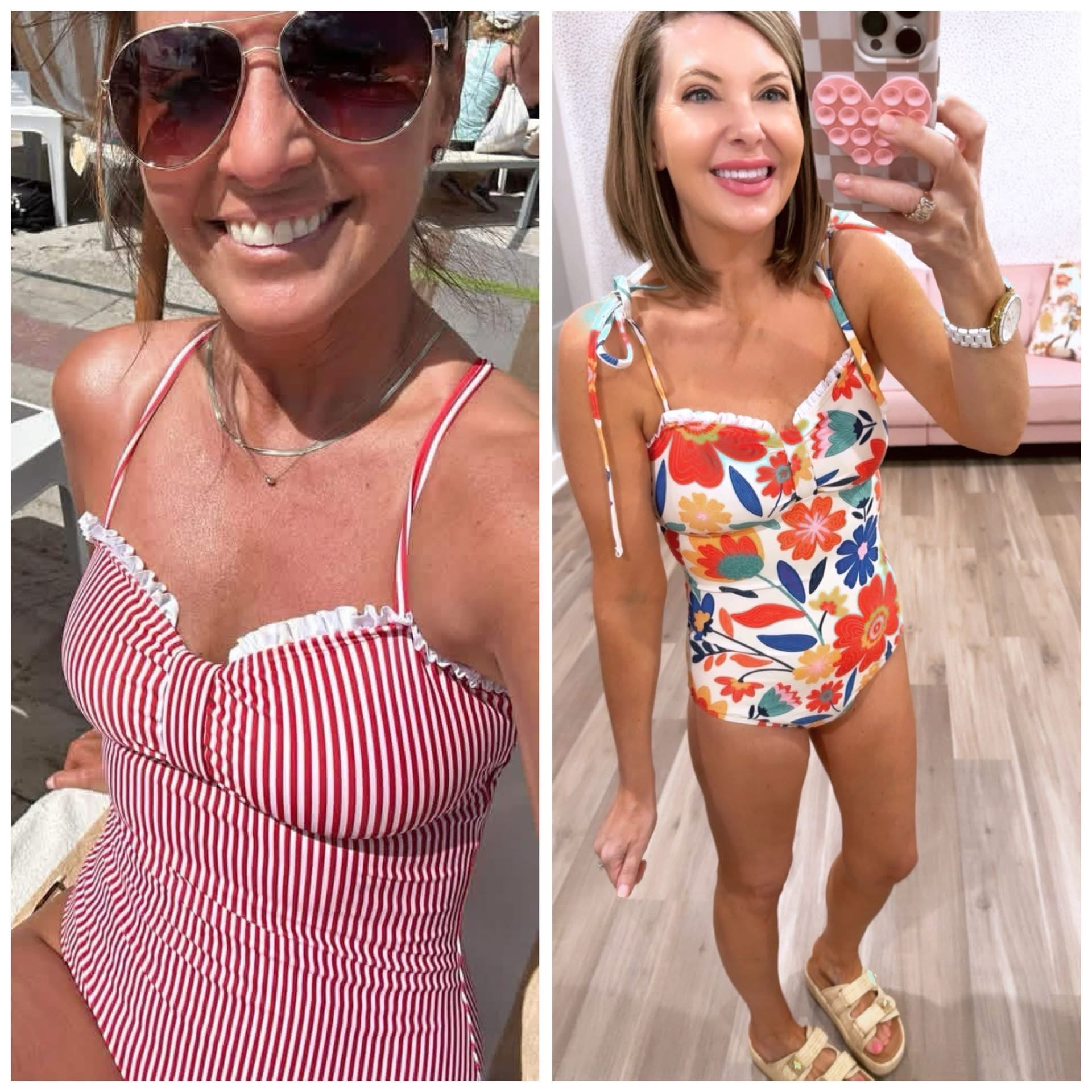 There is now a promo on this adorable suit! ￼It comes in tons of prints and colors and I highly recommend it! I am in a small for reference. 

#LTKdayinmylife #LTKSaleAlert