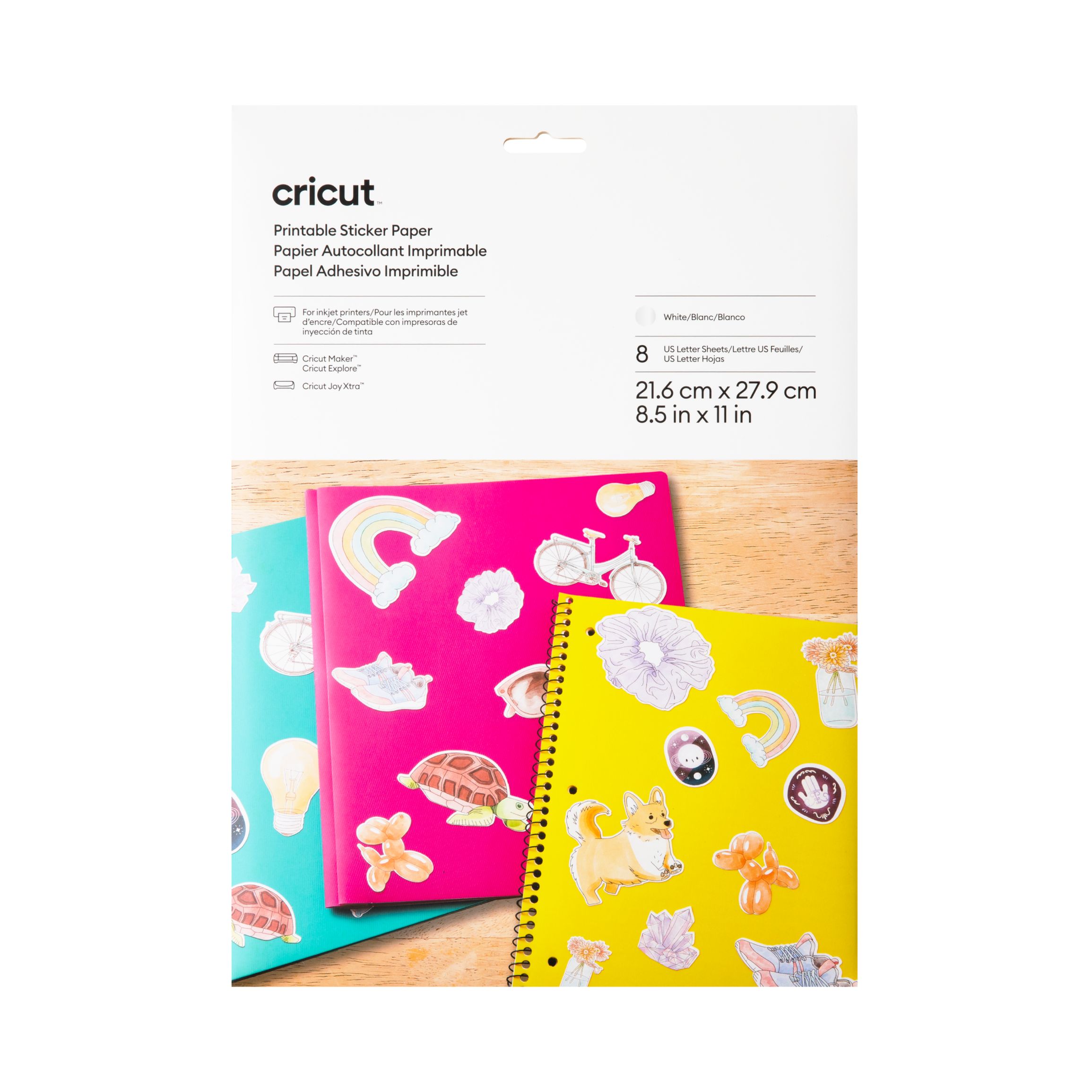 Printable Sticker Paper - US Letter (8 ct) | Cricut
