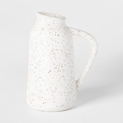 Vase Watering Can Speckled Glaze - White - Threshold™ | Target