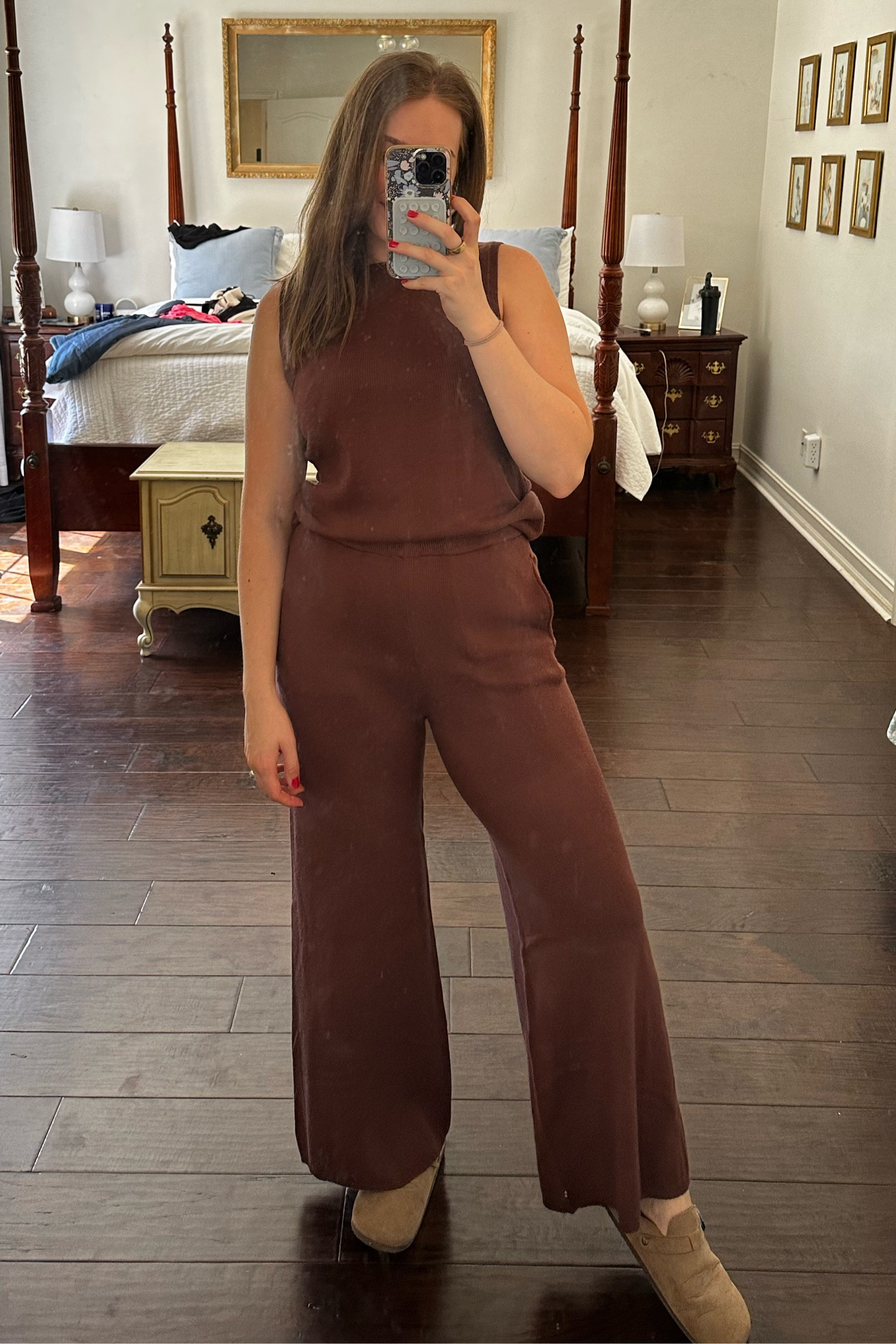 Chocolate brown matching set- Walmart find! 🤎