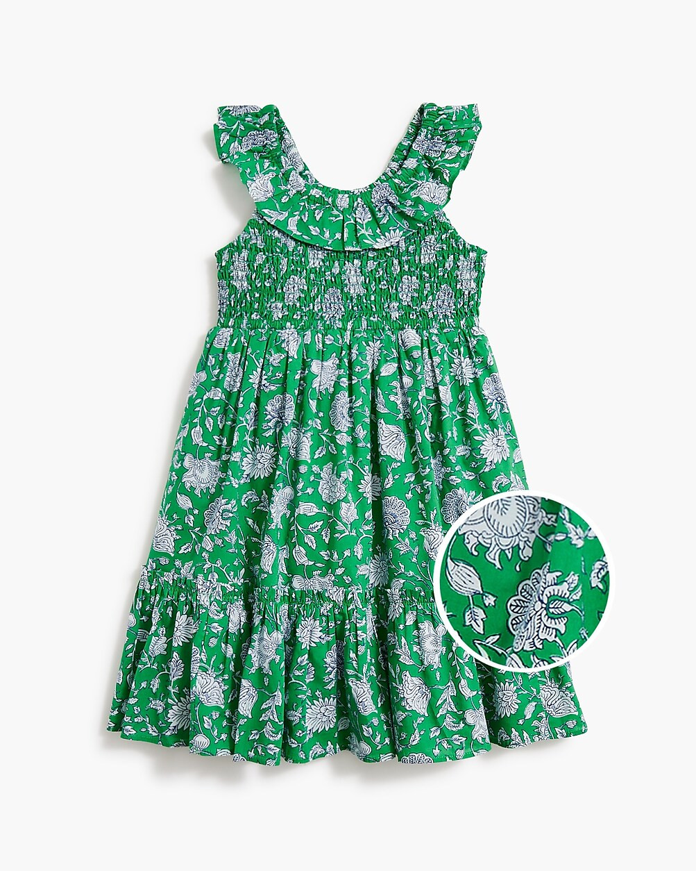 Girls' floral smocked dress | J.Crew Factory