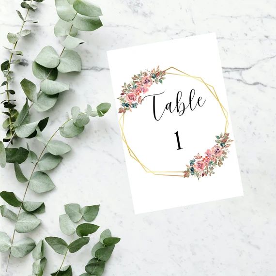 Wedding Table Number Template | Wedding Templates | Wedding Tables Numbers | Wedding Template | W... | Etsy (CAD)