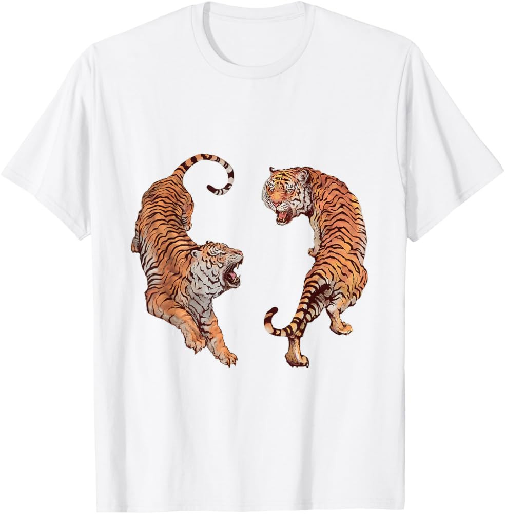 Year of the Tiger Happy Chinese New Year Yin Yang Tigers T-Shirt | Amazon (US)