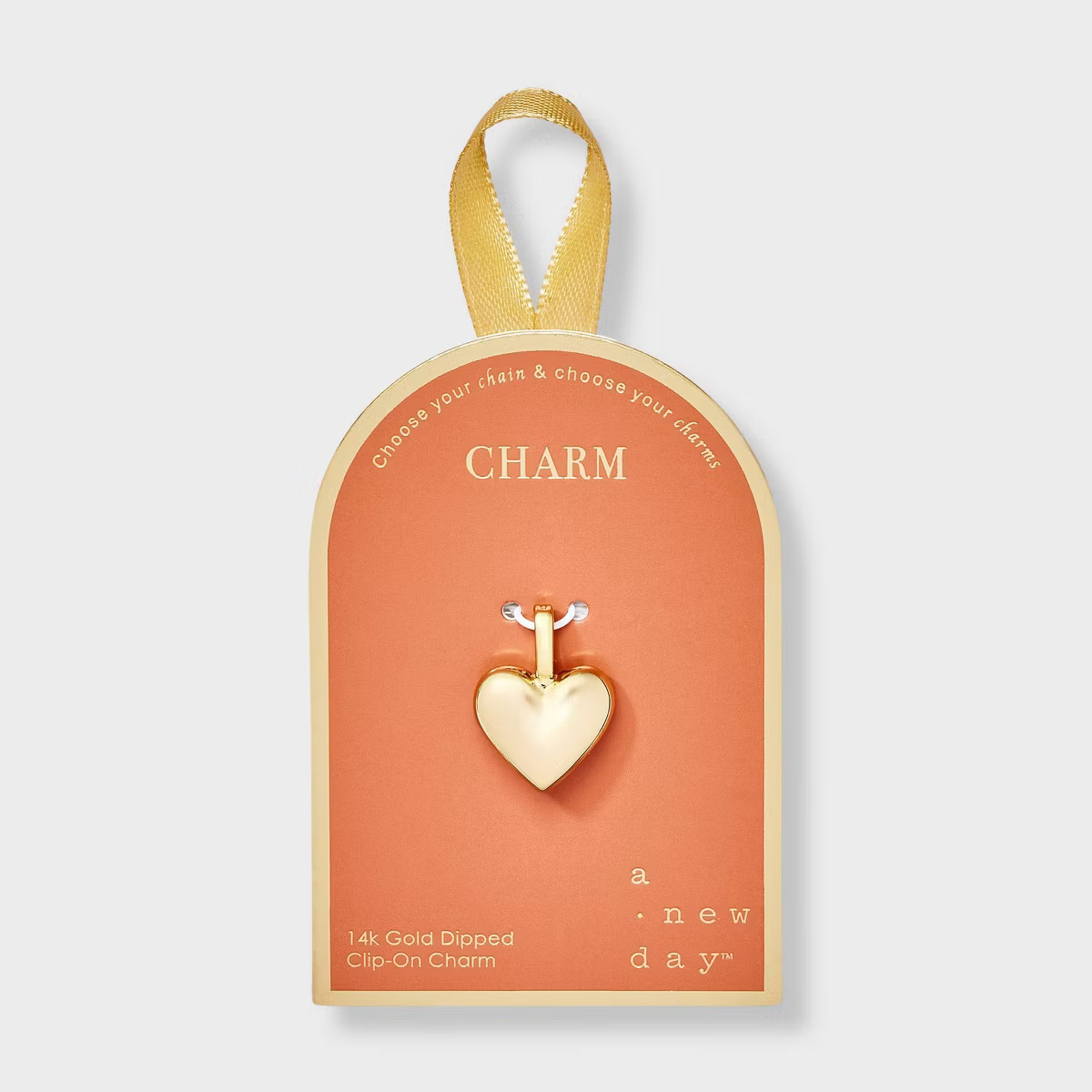 14K Gold Dipped Heart Charm - A New Day™ Gold | Target