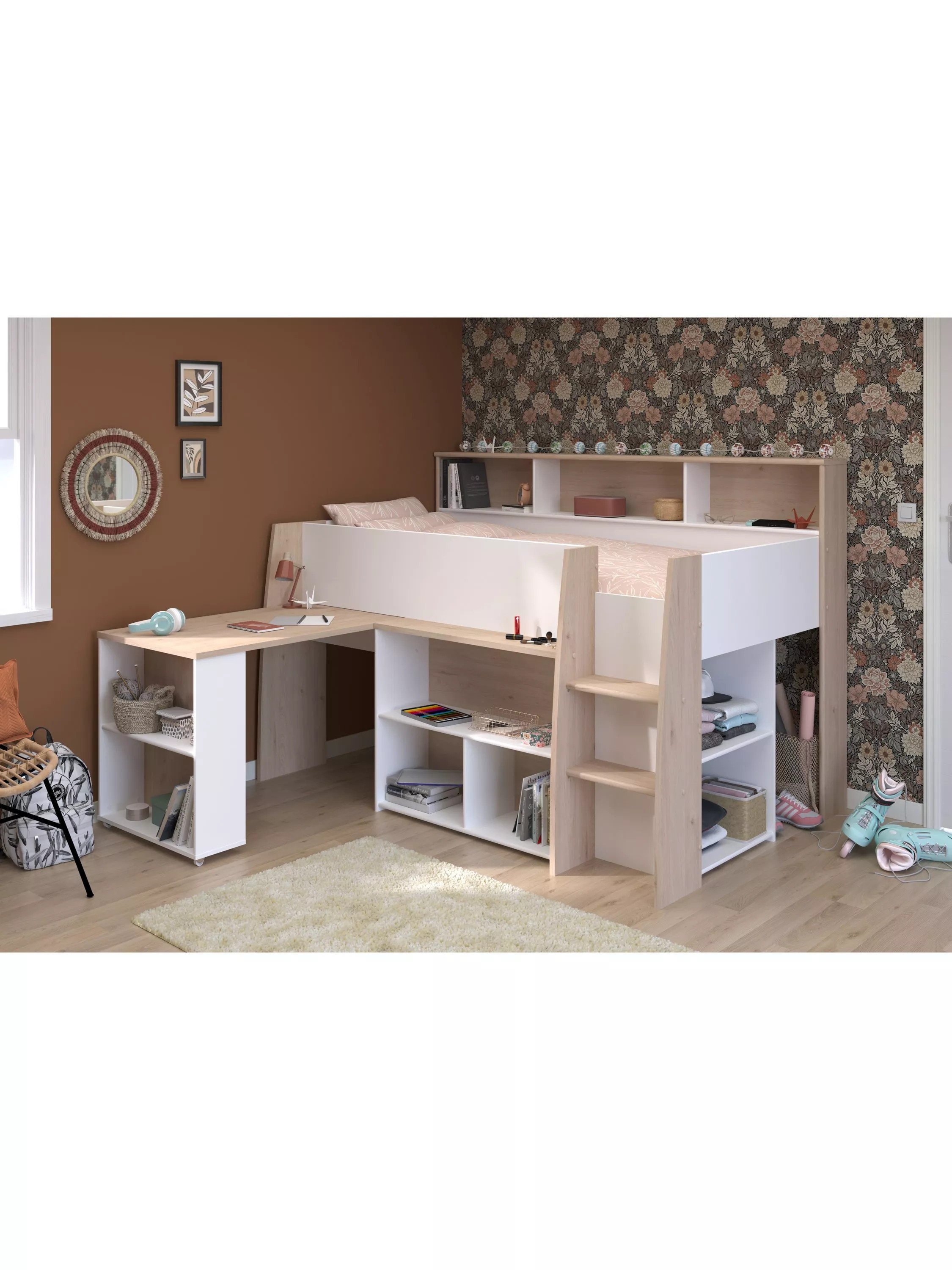 Lucas Mid Sleeper Bed Frame, Single | John Lewis (UK)