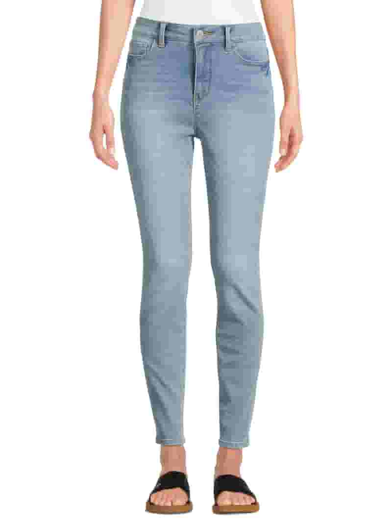 Time and Tru Women's High Rise Skinny Jeans, 27", 29” Inseams, Sizes 2-22 | Walmart (US)
