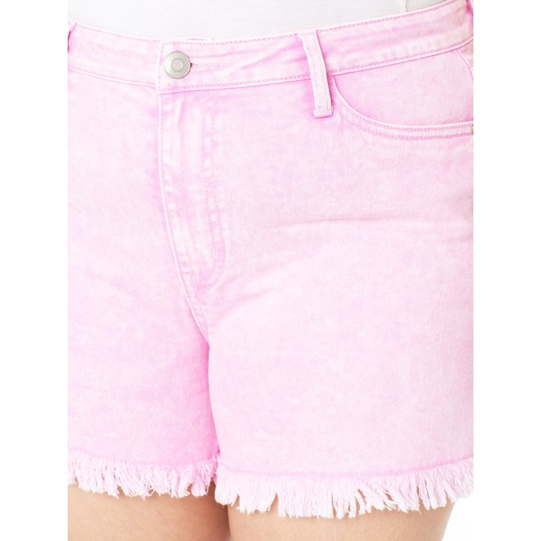 Celebrity Pink Juniors Plus Short 4’’ UHR Fray Hem | Walmart (US)