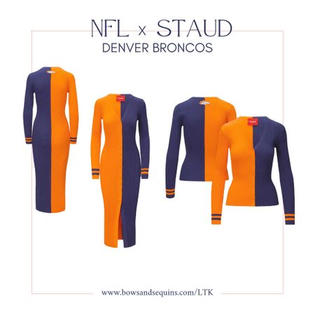 STAUD x NFL: Denver Broncos 💙🧡

Orange + Blue Colorblock Knit Button-Up Sweater Dress & Cardigan Sweater

So cute for football Sunday game day! 🏈

#LTKSeasonal #LTKstyletip