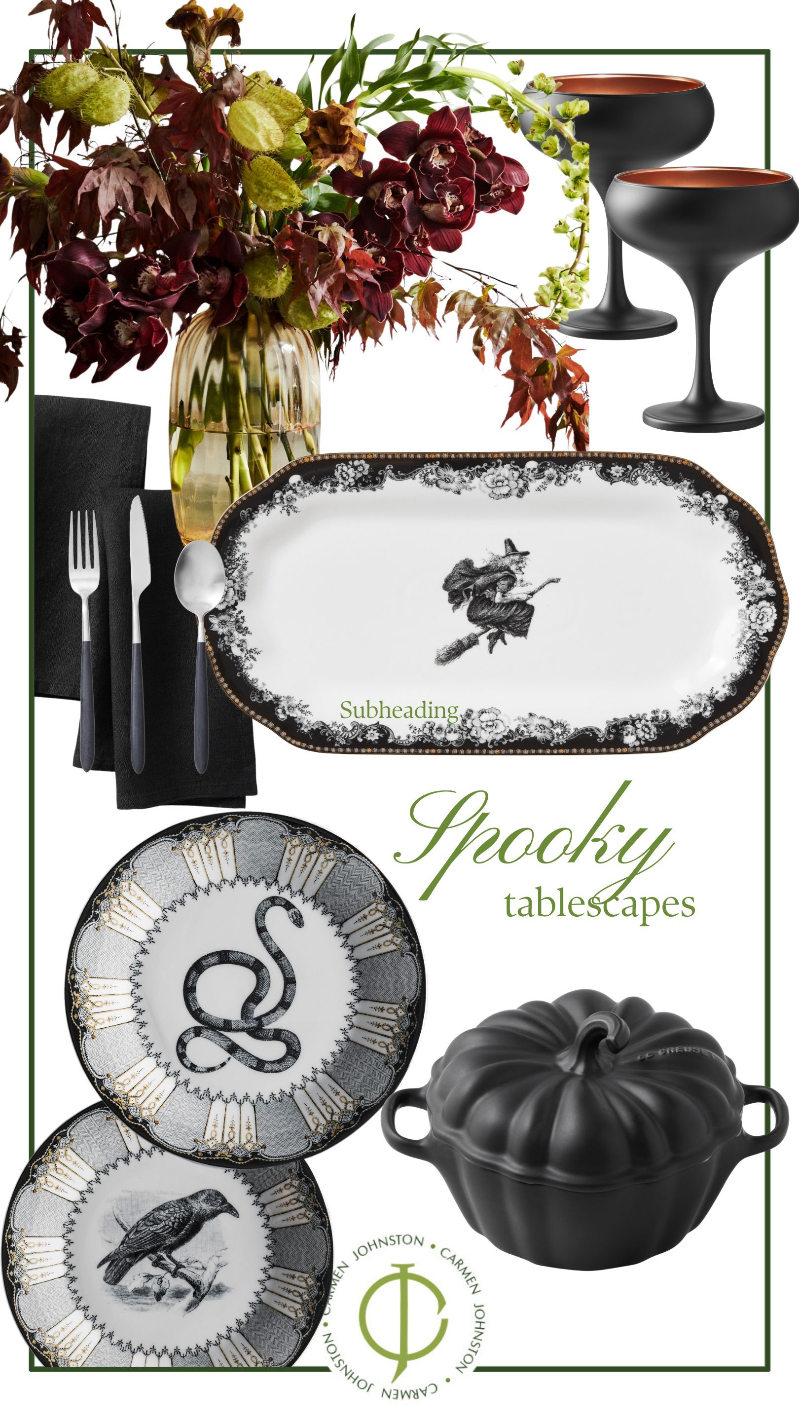 Spooky tablescapes ready for October #spooky #halloween  

 #LTKSeasonal #LTKParties