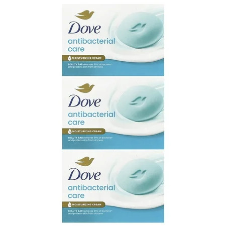 Dove Antibacterial Care, Beauty Bar Soap , 3 Bars, 3.17 oz (90 g) Each | Walmart (US)
