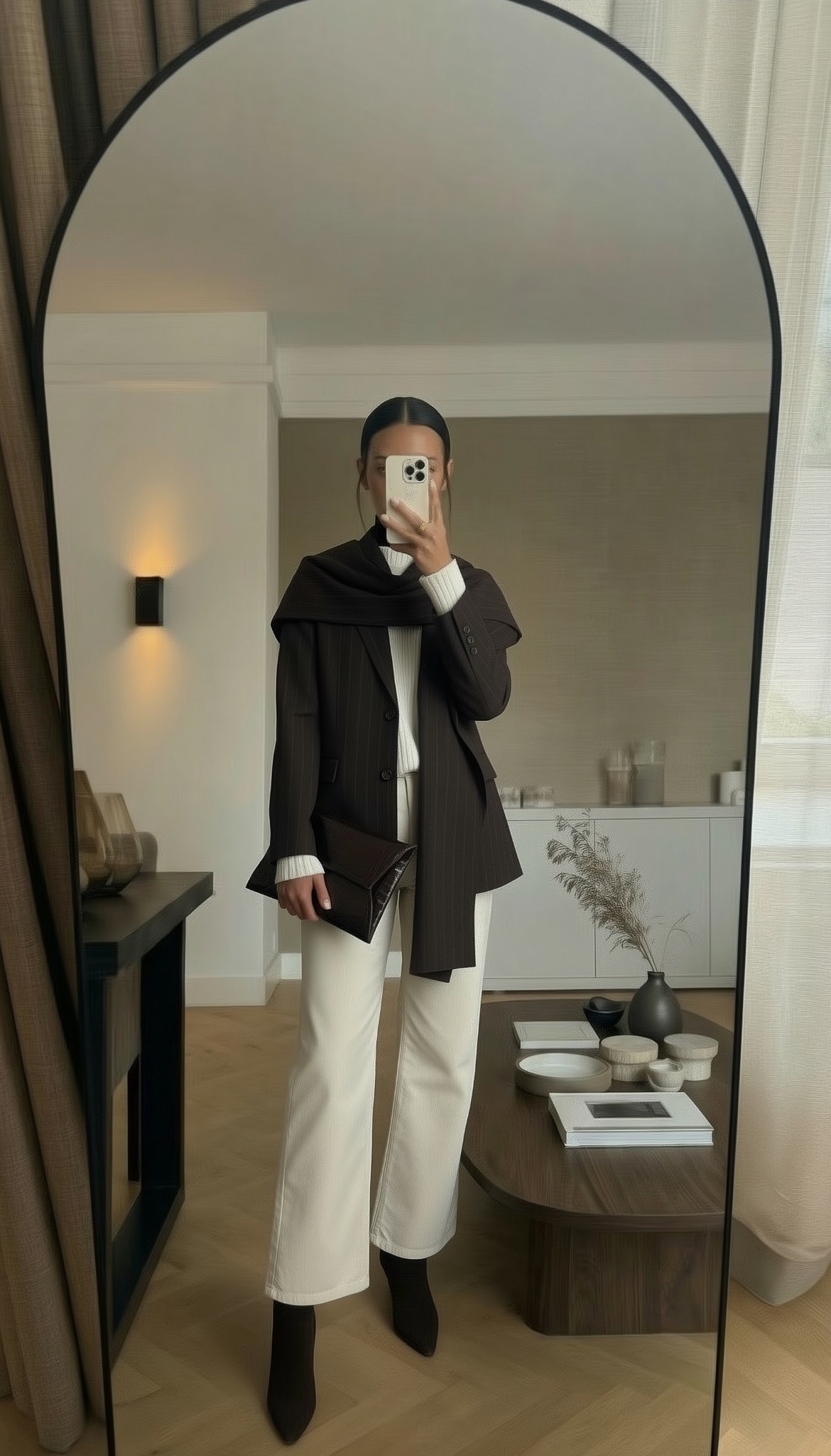 Brown &amp; Cream outfit combination🤎

Tags: brown blazer outfit, cream jumper outfit, cream jeans outfit, brown clutch bag outfit, brown boots outfit, autumn workwear outfit, fall work outfit 

#LTKworkwear #LTKwinter #LTKstyletip