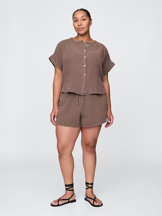 Cotton Gauze Easy Shorts | Gap (US)