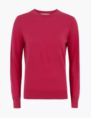 Pure Merino Wool Crew Neck Jumper | Marks & Spencer (UK)