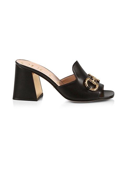 Slide Sandal With Horsebit | Saks Fifth Avenue