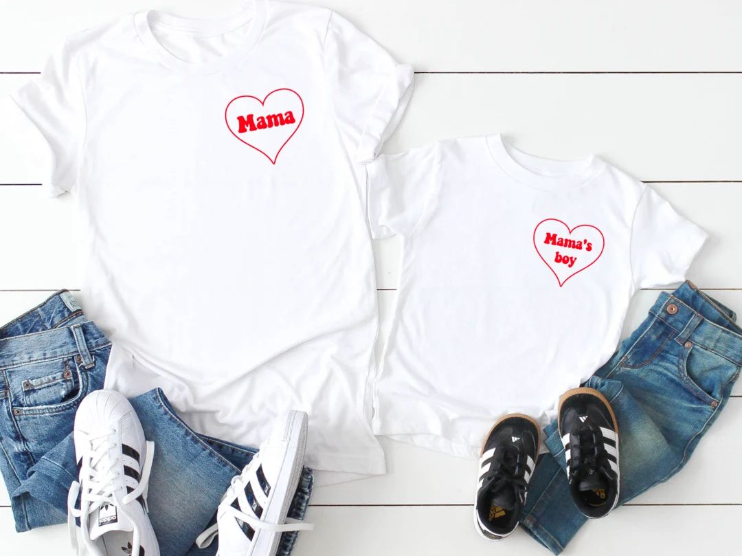 Mama's boy | Valentine's Day shirt for Boys | Toddler Boy V-day Shirt | Mama's boy in heart | Mam... | Etsy (US)