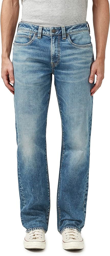 Buffalo David Bitton Men's Relaxed Straight Driven Jeans, Bleached Down S23 | Amazon (US)