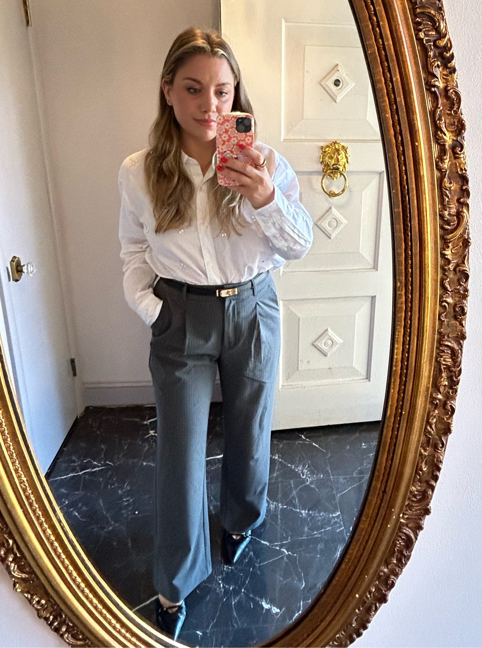 Outfit I wore to show a house a couple weeks ago in Manalapan, NJ. Pants and top are a medium  

#LTKMidsize #LTKStyleTip #LTKFindsUnder50