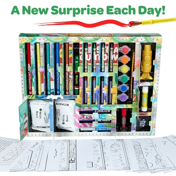 Crayola Christmas Countdown Advent Calendar, Child - Walmart.com | Walmart (US)