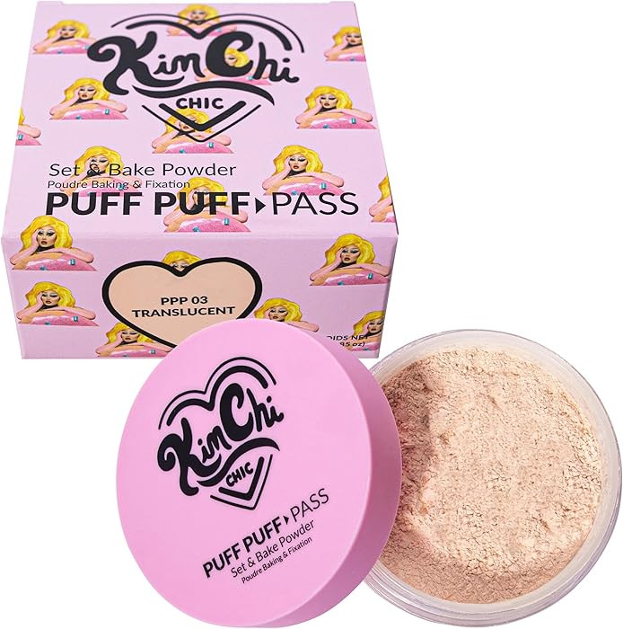 Kimchi Chic Beauty Puff Puff Pass Set and Bake Setting Powder for Makeup, Extra Fluffy Loose Face... | Amazon (US)