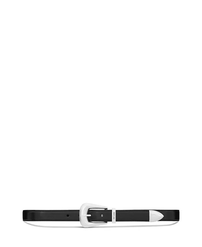 Folk Buckle Belt in Smooth Leather | Bloomingdale's (US)