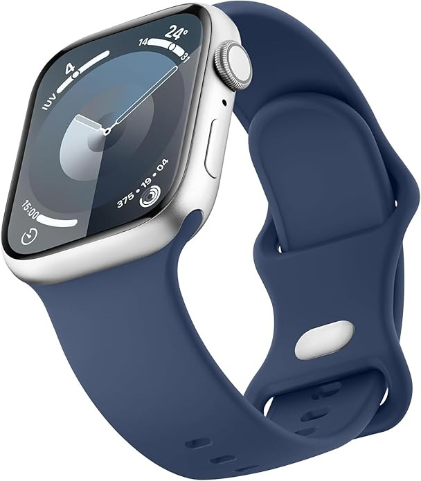 Sport Bands Compatible with Apple Watch Band 42mm 41mm 45mm 49mm 40mm 44mm 38mm 42mm 46mm, Silico... | Amazon (US)