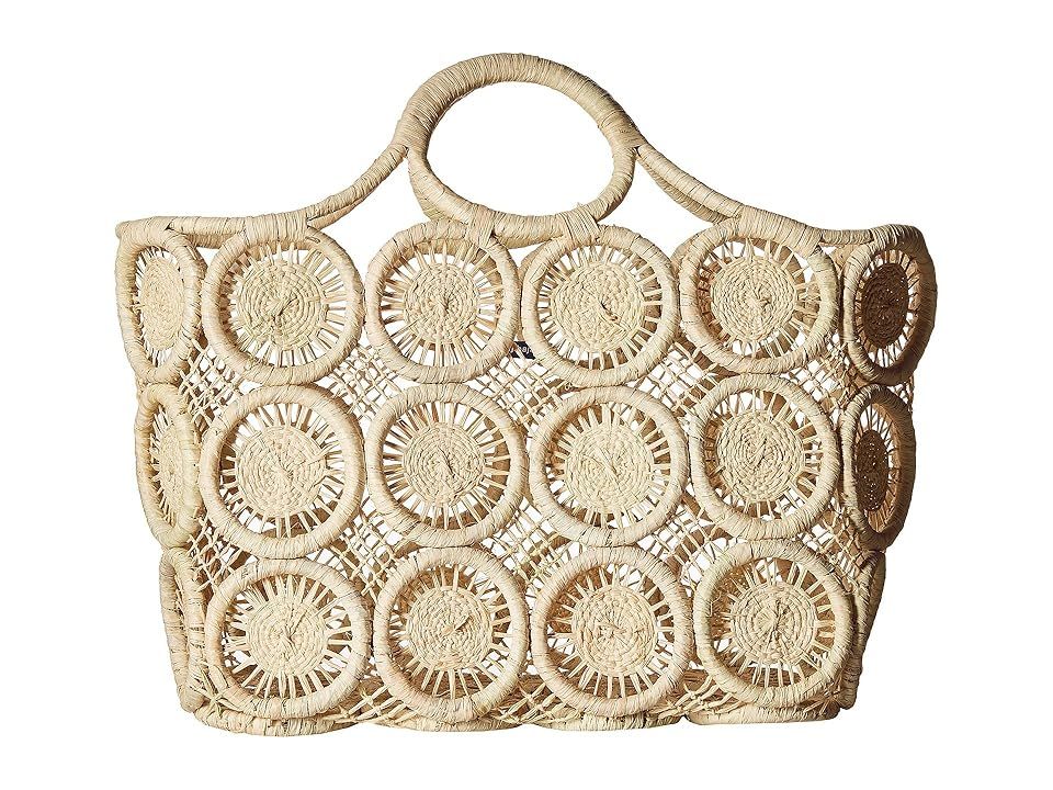 Hat Attack Macrame Basket Tote (Natural) Tote Handbags | Zappos