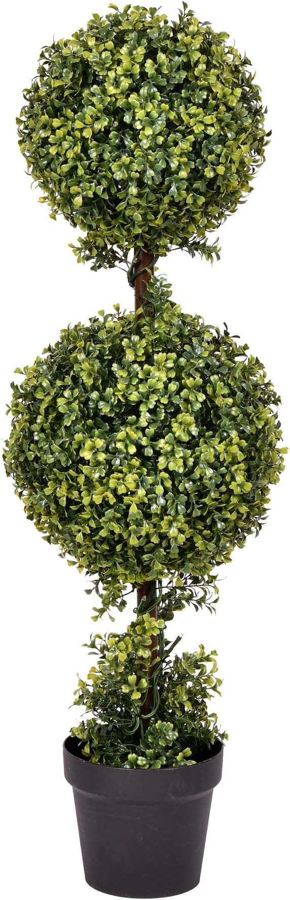 Vickerman Everyday 3 Foot Tall Artificial Boxwood Topiary Double Ball Tree - UV Resistant Indoor ... | Amazon (US)