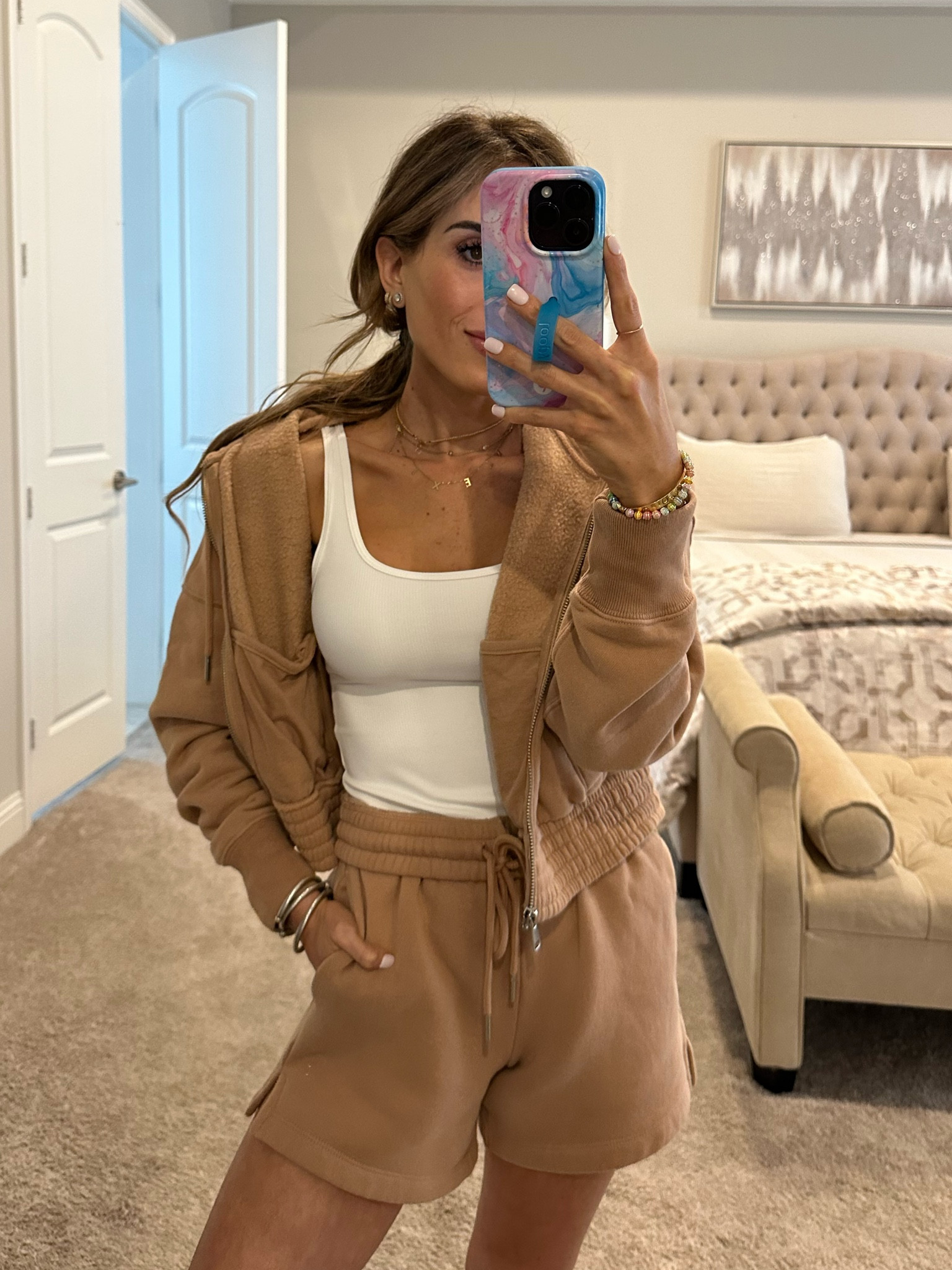 Zip jacket size Xs, shorts size xxs use code AFBELBEL 

#LTKunder100 #LTKsalealert #LTKunder50