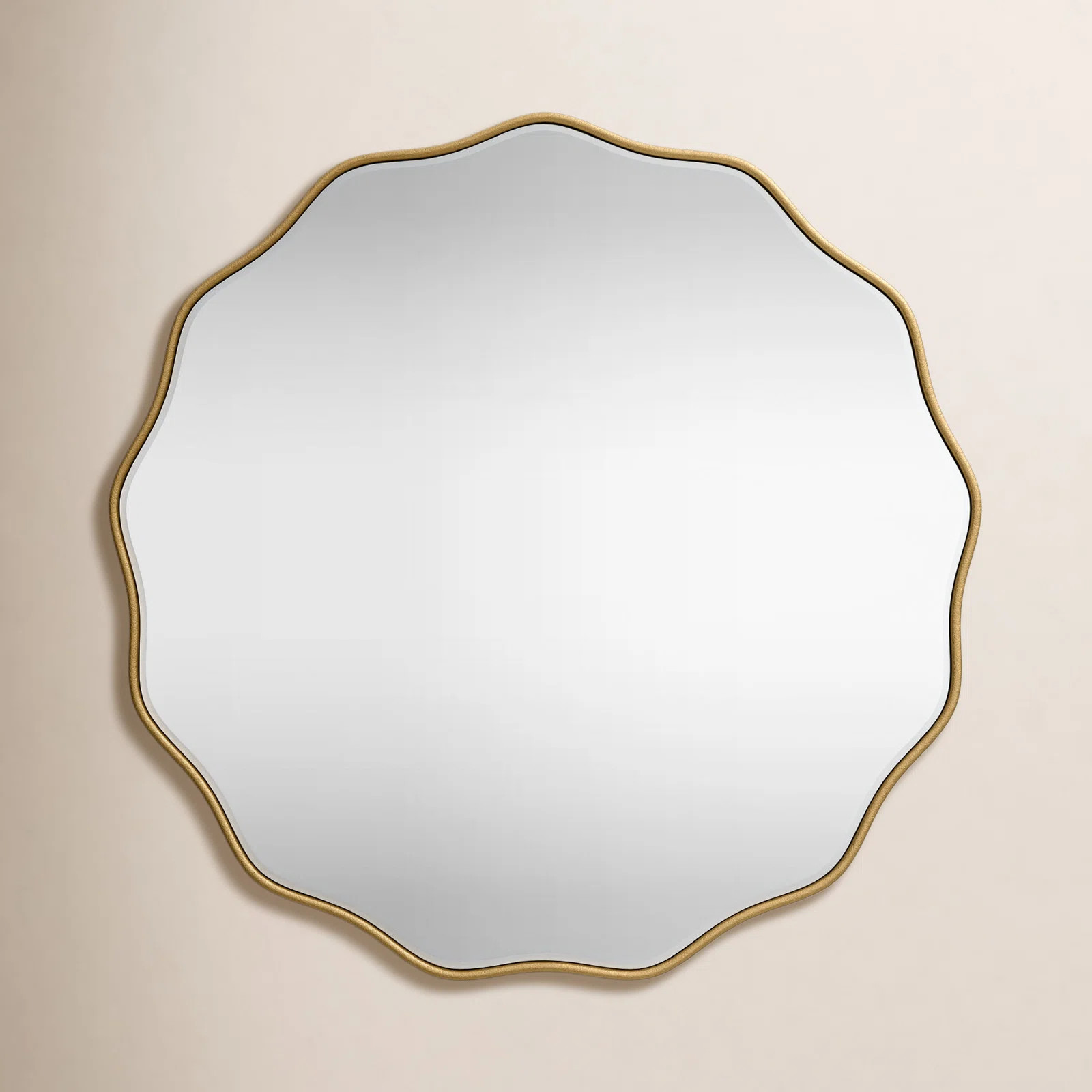Francina Wavy Wall Mirror | Wayfair North America