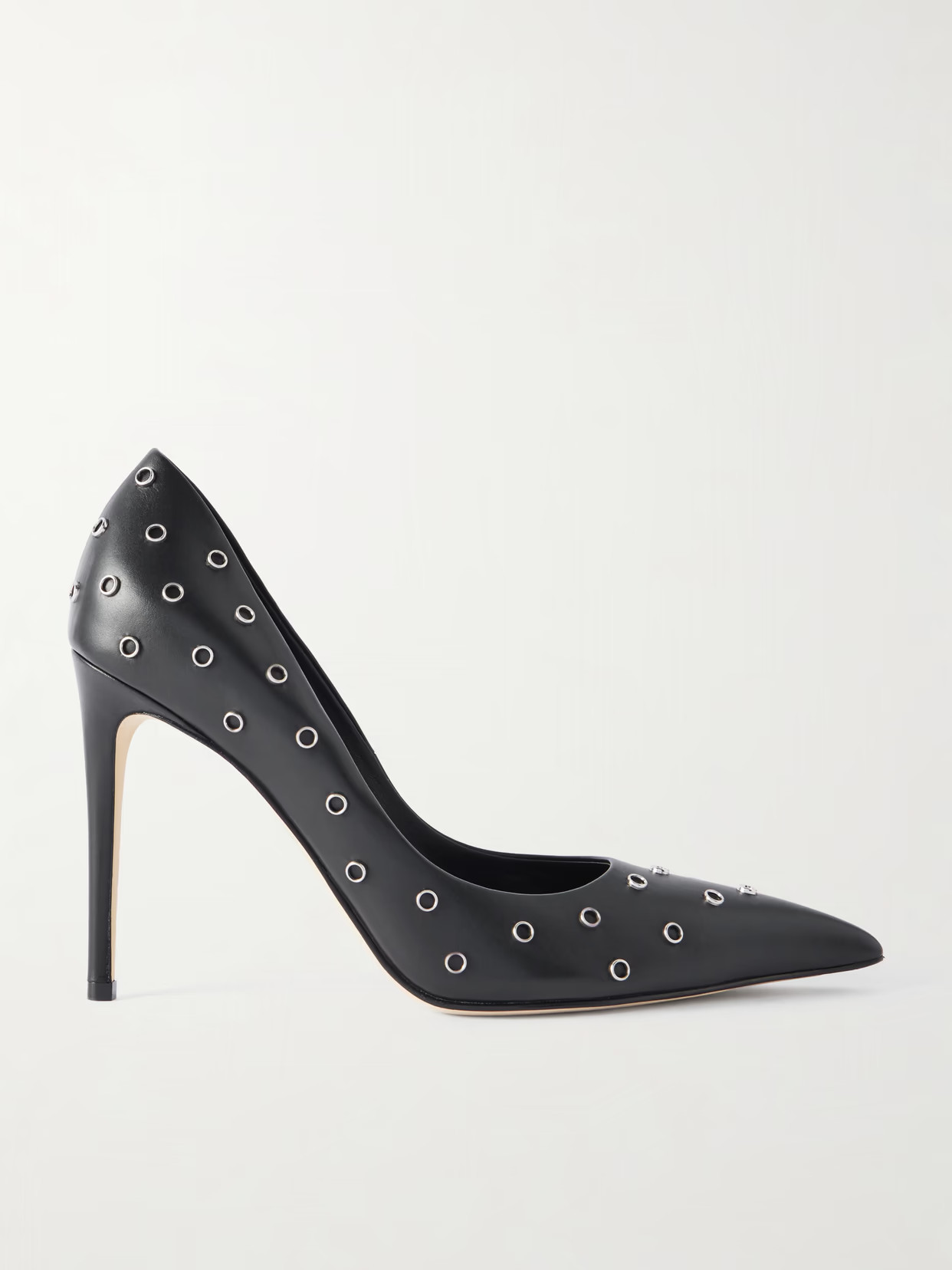 MCQUEEN - Embellished Leather Pumps - Black | NET-A-PORTER (US)