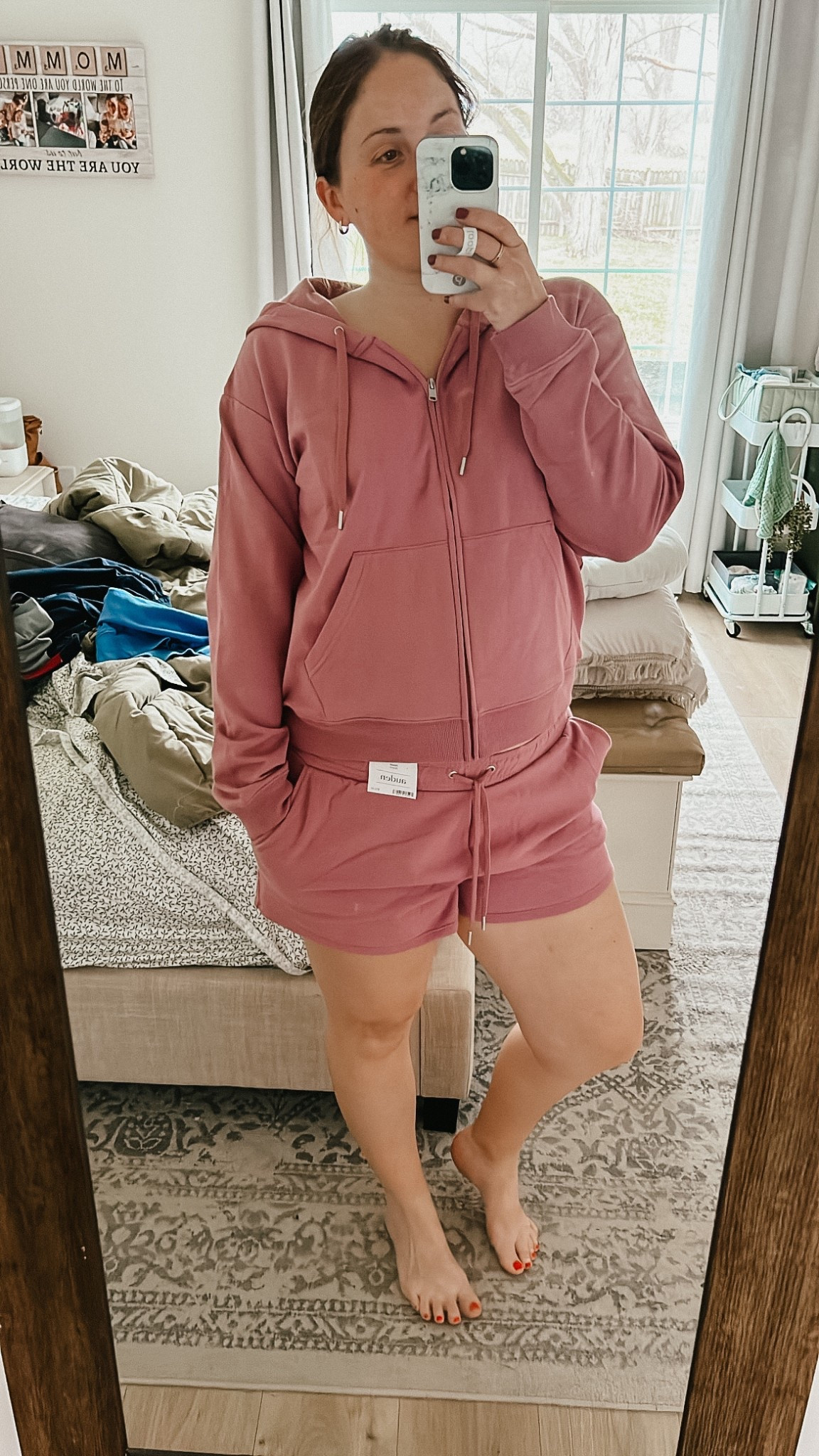 Give me all the matching sets for postpartum and breastfeeding! Runs small so I sized up one!

#LTKBump #LTKBaby #LTKMidsize