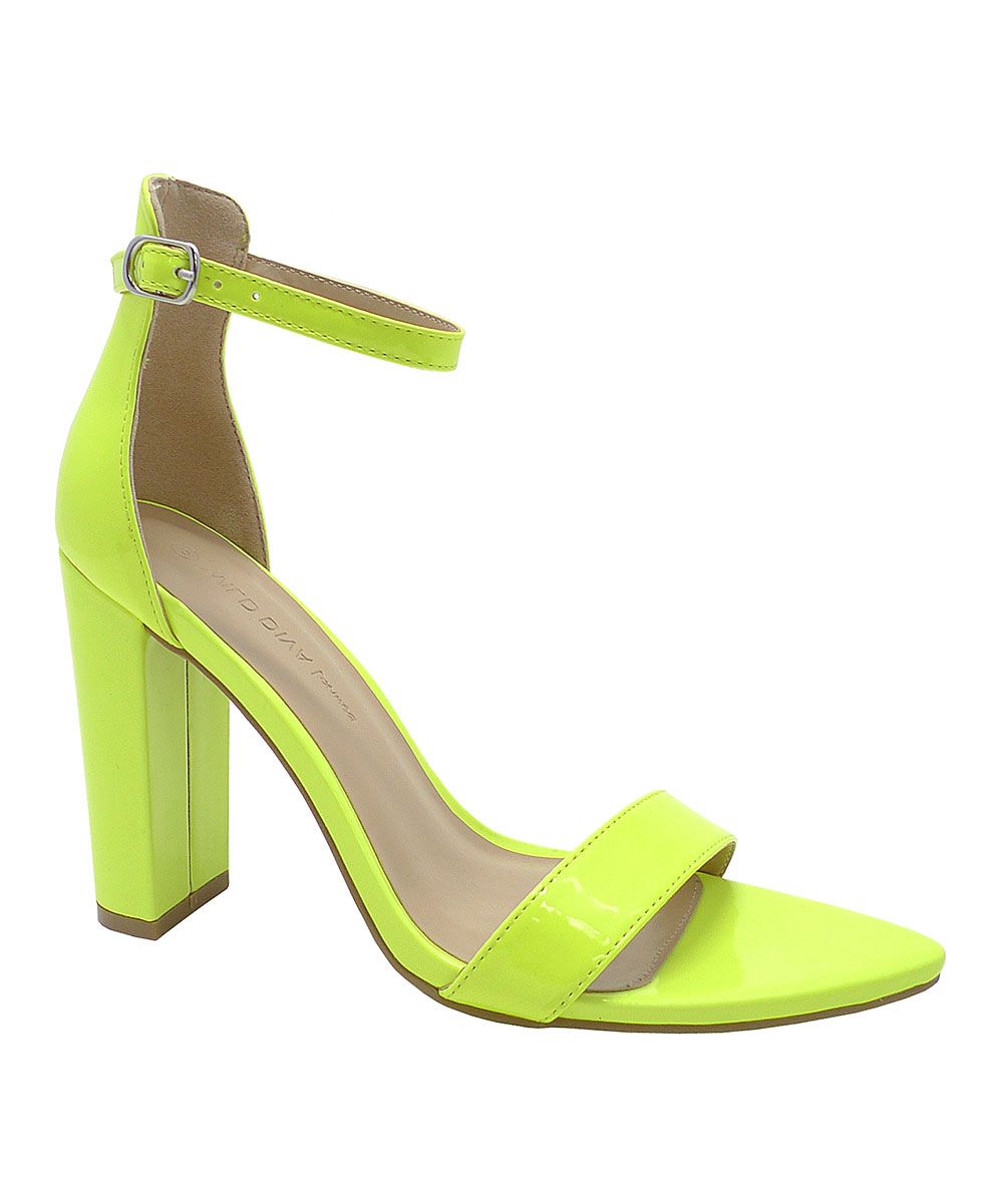 Wild Diva Women's Sandals NEON - Neon Yellow Camryn Sandal - Women | Zulily