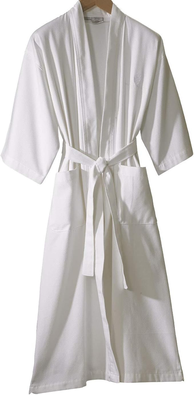 The Ritz-Carlton Pique Kimono Robe - One Size Fits Most - White | Amazon (US)