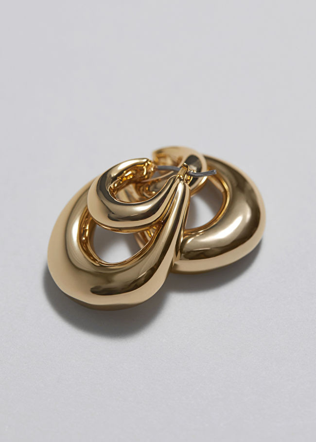 Sculptural Double Hoop Earrings | & Other Stories (EU + UK)