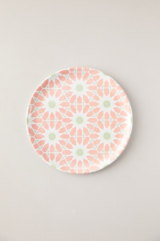 Melamine Dinner Plate, Pink Blooms | Anthropologie (US)