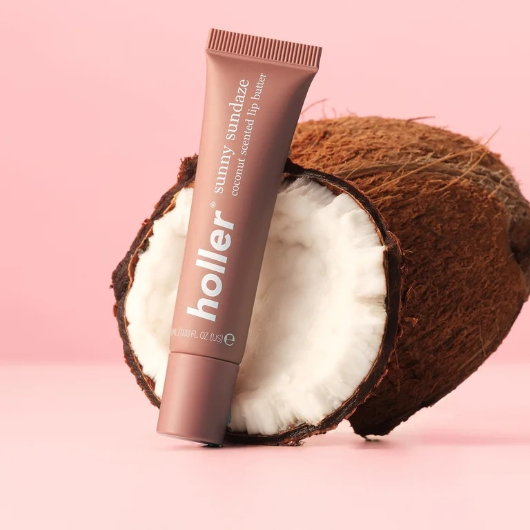 Holler Sunny Sundaze Coco Cabana Coconut Lip Butter, Hydrating Shea Butter, 0.33 fl oz | Walmart (US)