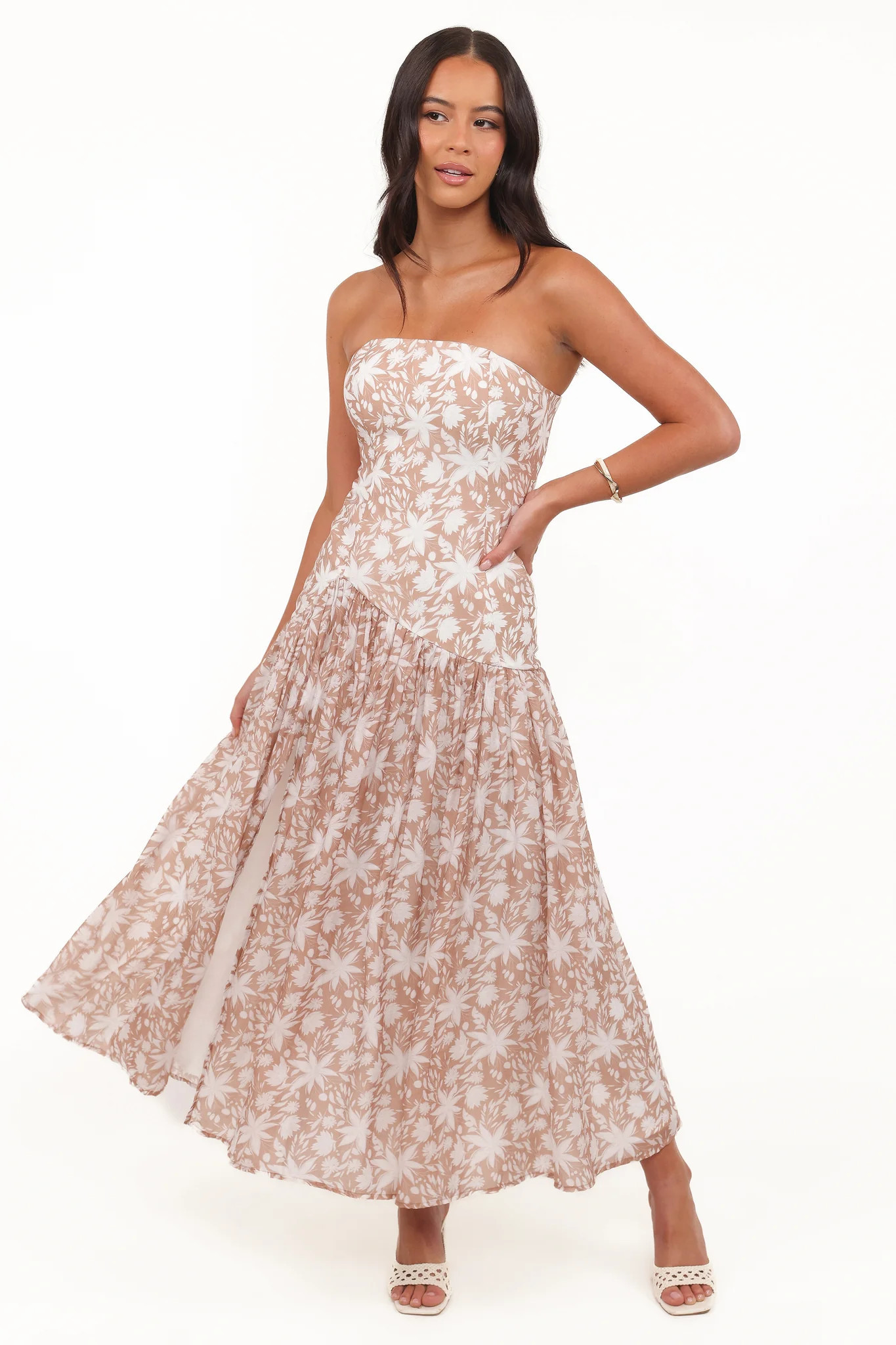 Nyx Strapless Maxi Dress - Mocha | Petal & Pup (US)