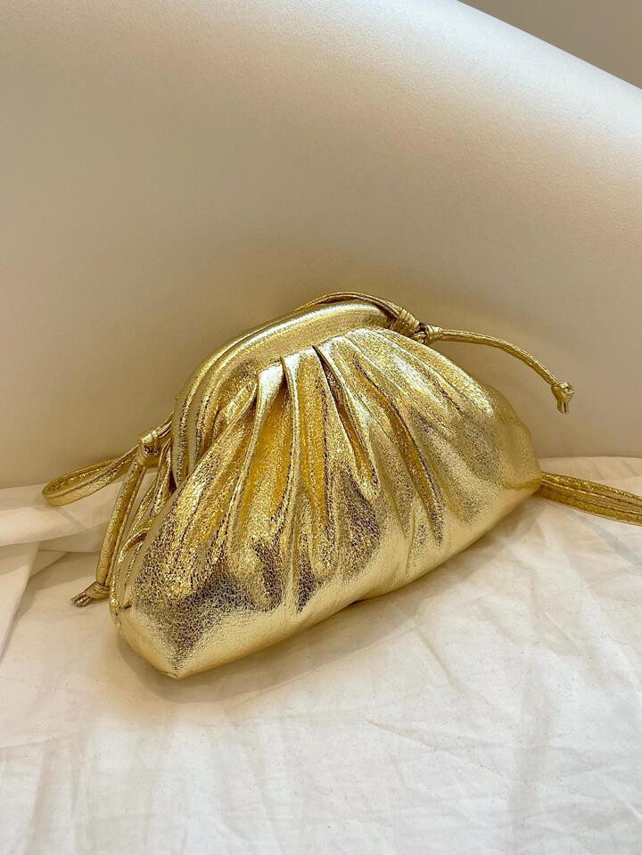 Sequin,Luxury,Shiny Evening Bag,Dinner Bag Glamorous,Elegant,Exquisite,Quiet Luxury Mini Ruched B... | SHEIN