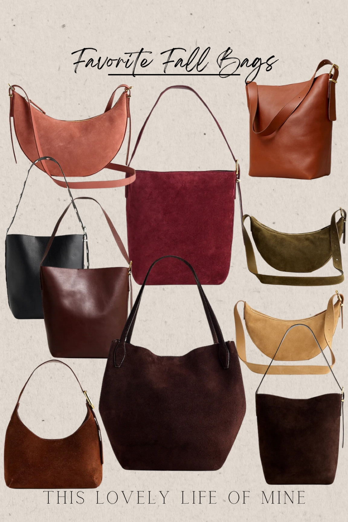 Fall bags
Suede bags
Bucket bag
Studded bag 

#LTKStyleTip #LTKItBag #LTKSeasonal