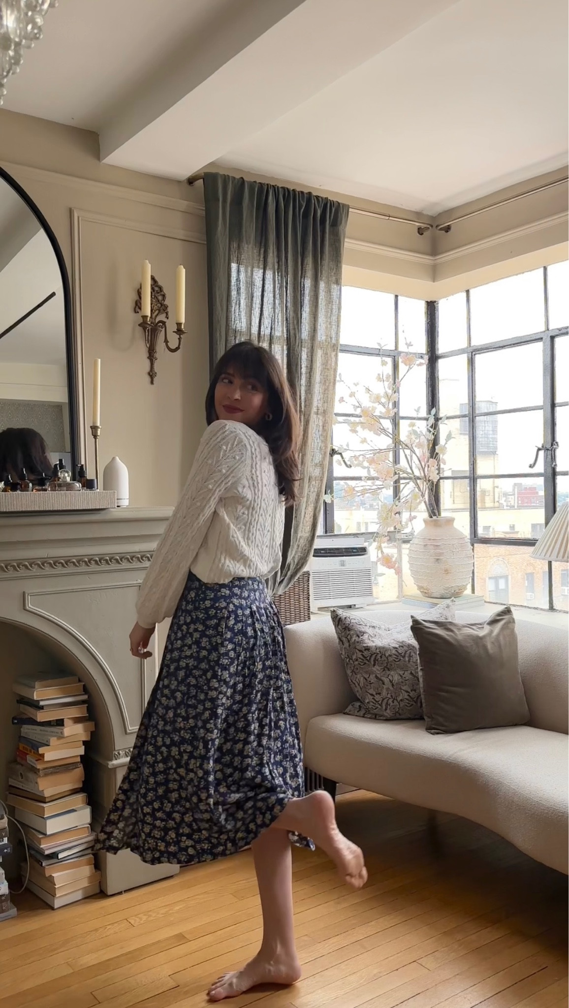 Floral skirt and sweater outfit

#LTKstyletip #LTKFind #LTKSeasonal