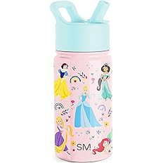 Simple Modern Kids Summit Water Bottle with Straw Lid | Disney Princess 14oz Stainless Steel Cup ... | Amazon (US)
