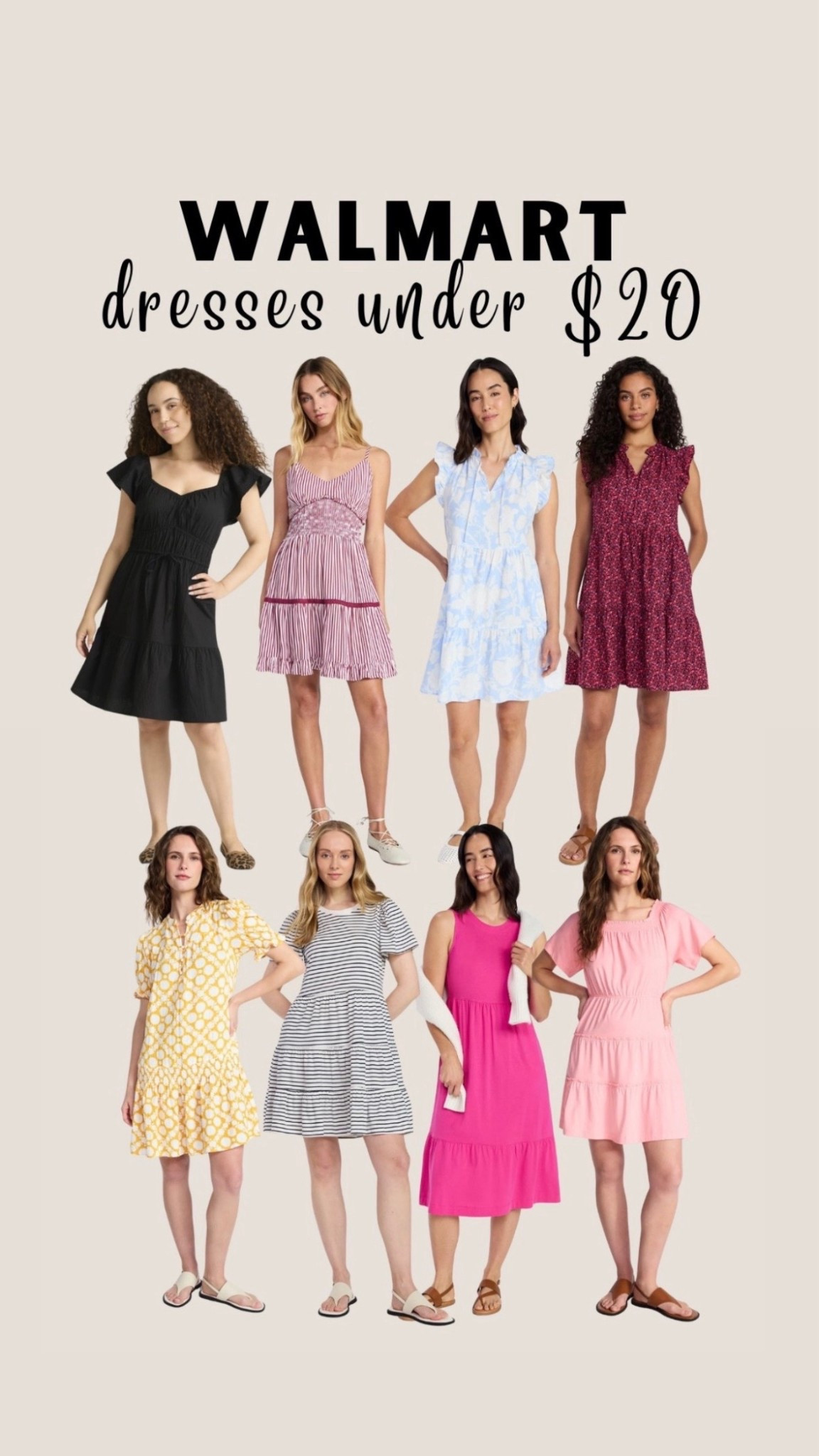 Affordable spring and summer dresses from Walmart A
These styles are all under $20 and include casual everyday dresses, vacation styles, and easy throw-on pieces that are perfect for warm weather.
So many cute prints and colors at a great price.
#LTKStyle #LTKFinds #WalmartFashion
#AffordableFashion #WalmartFinds

#LTKmomlife #LTKSaleAlert #LTKSpringSale