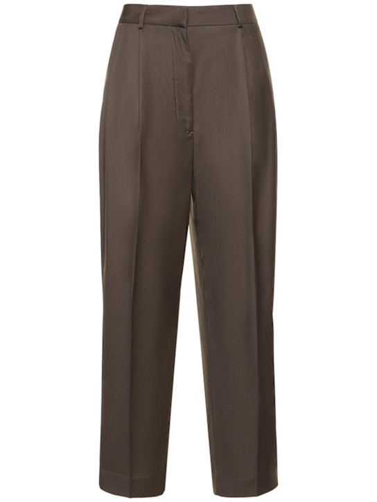 Hose aus wolle mit plissees - Toteme - Damen | Luisaviaroma | Luisaviaroma