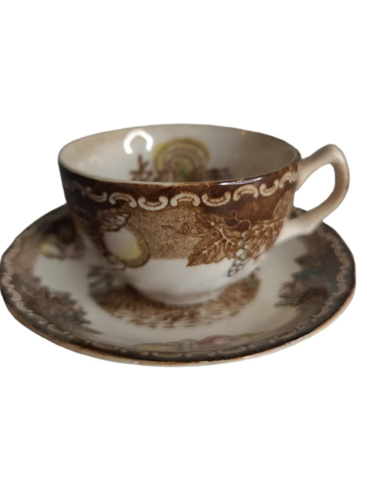 Vintage American Tradition King Tom Coffee Tea Cup w/ Saucer Thanksgiving Turkey | eBay US