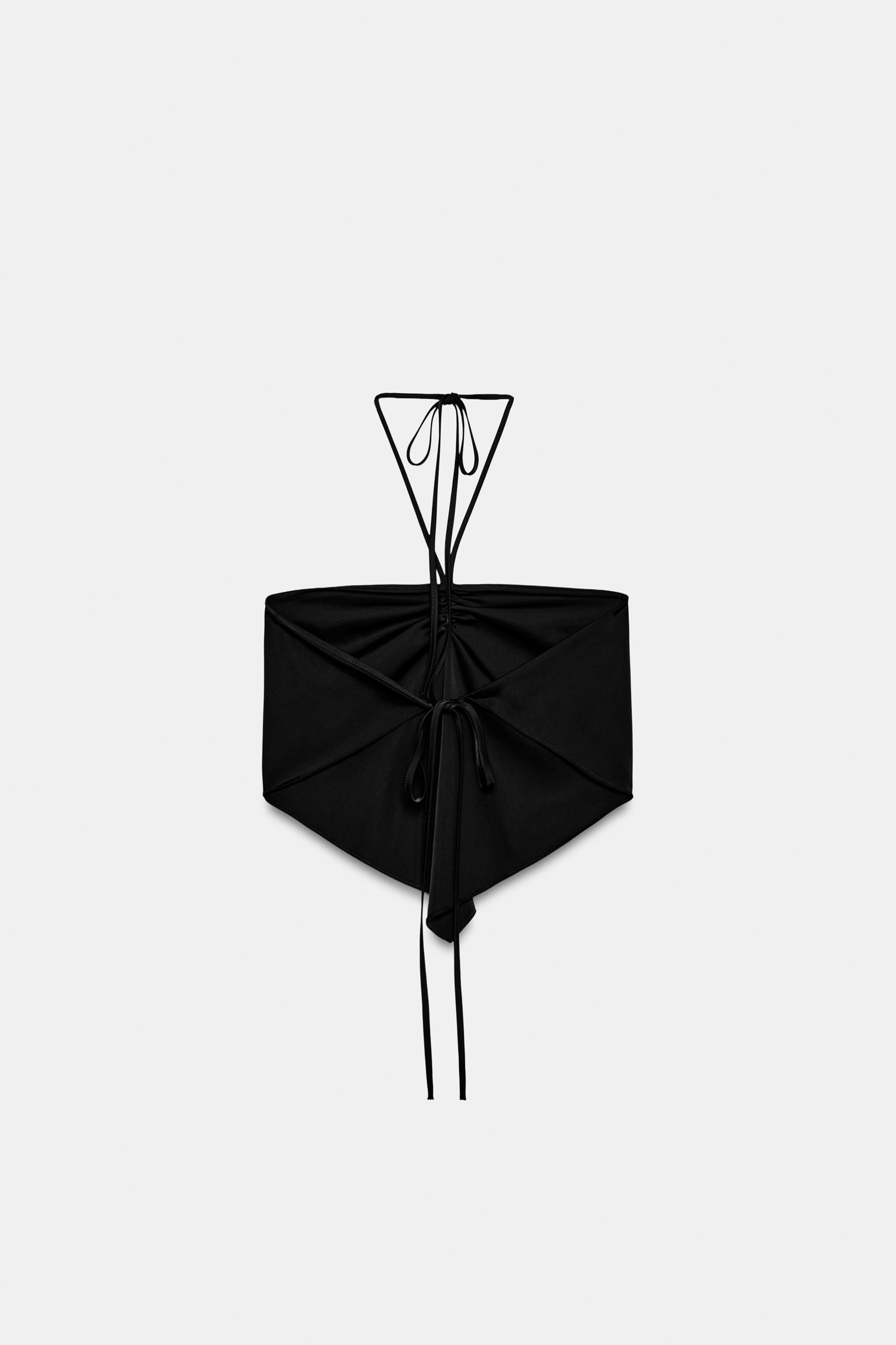 SATIN HALTER NECK TOP | Zara UK